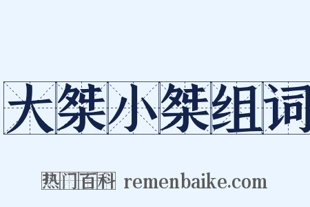 大桀小桀组词是什么意思的图片